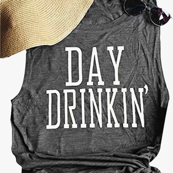 Day Drinkin’ Sleeveless Tank Top XL NEW NWT - Picture 2 of 3